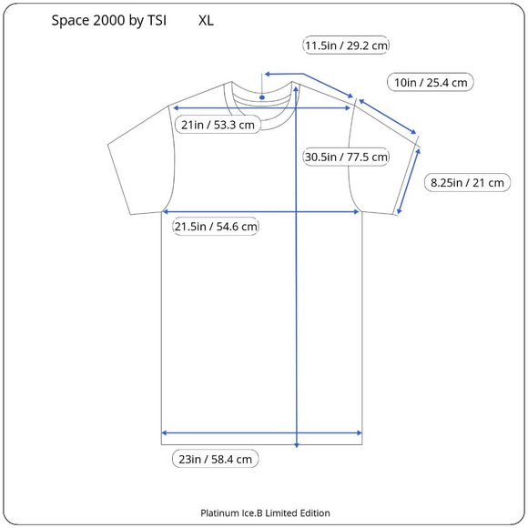 Space 2020 by TSI Hip-Hop TShirt Red Platinum Ice B Limited Edition XL Bronx Rap - Picture 7 of 7